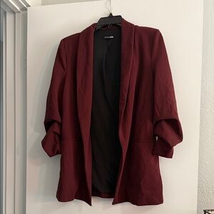 Fashion Nova Burgundy Women's Blazer